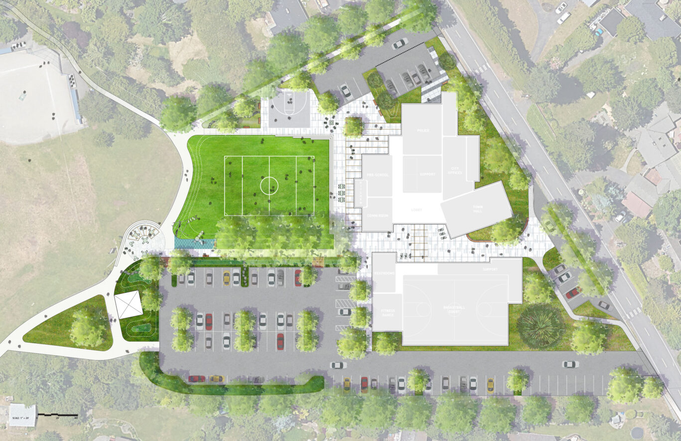 Site plan for the new Civic Center