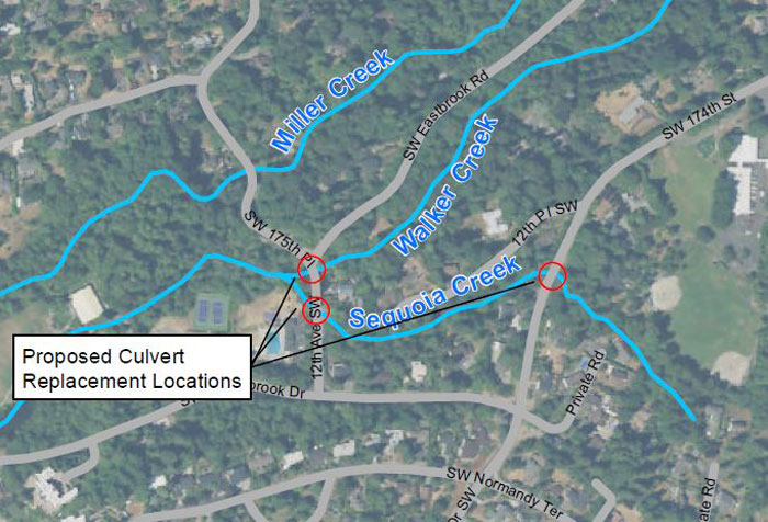 Proposed Culvert Replacement Locations